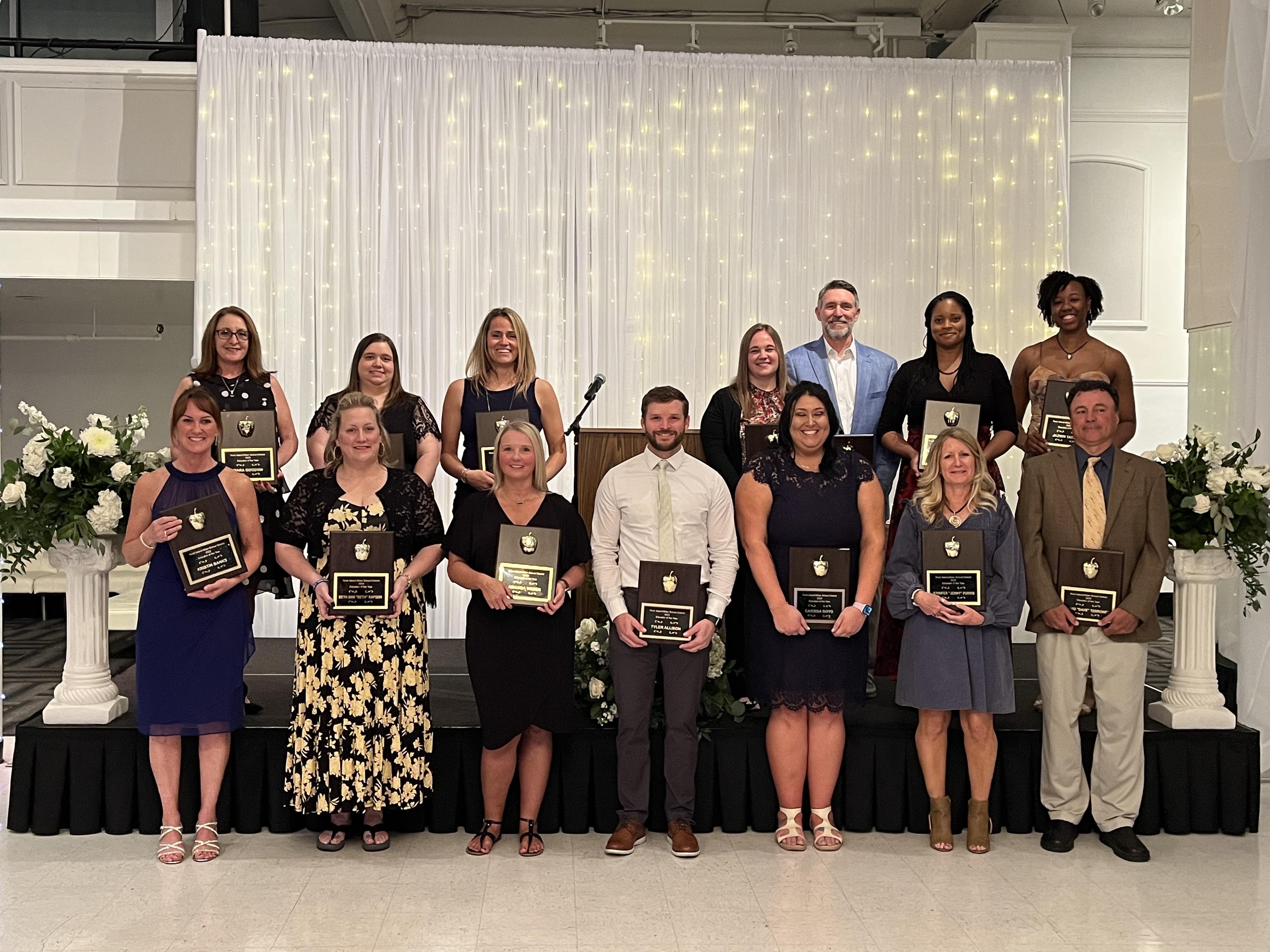 group photo of the educators of the year