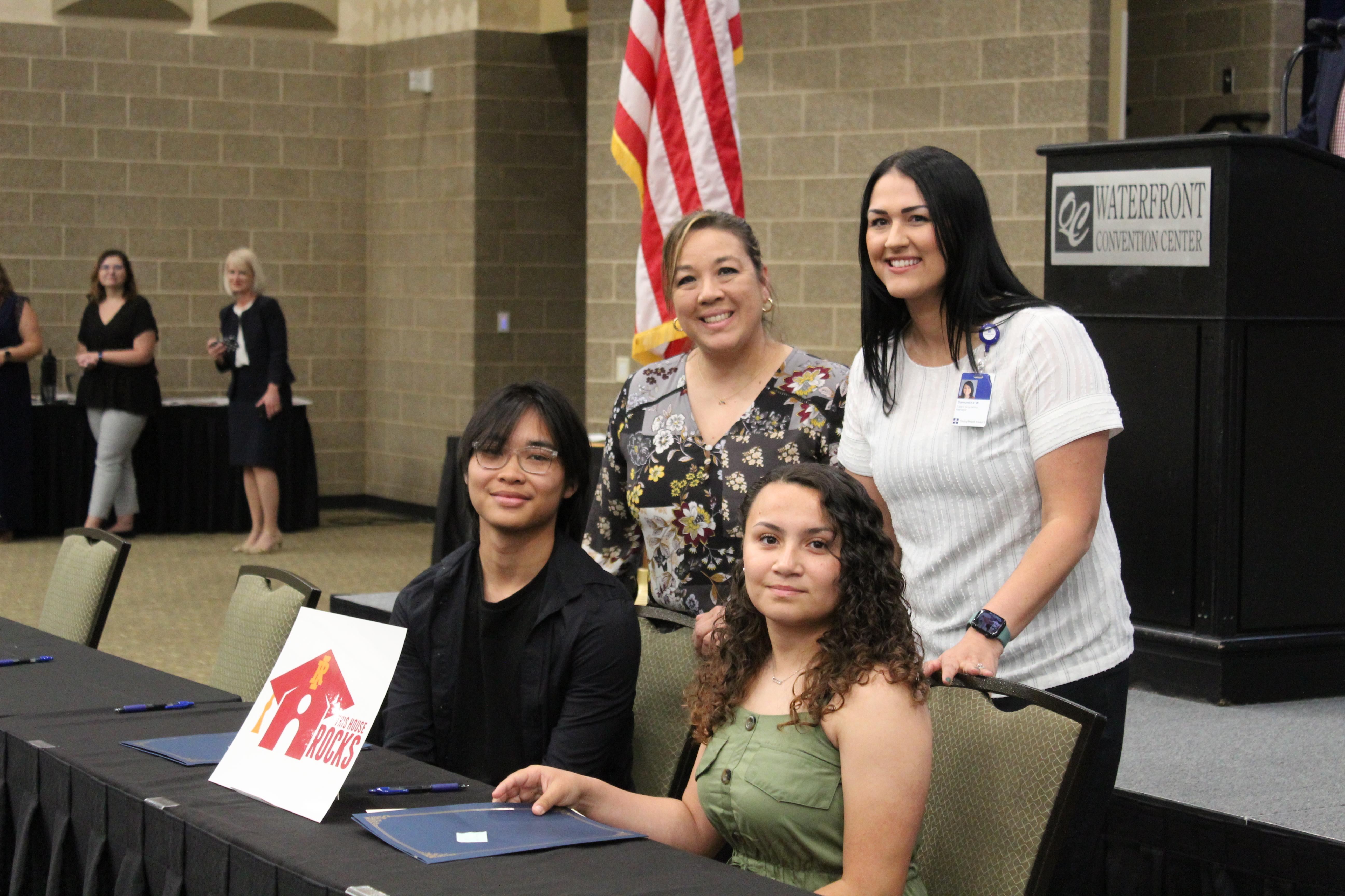 CNA students signing letters of intent