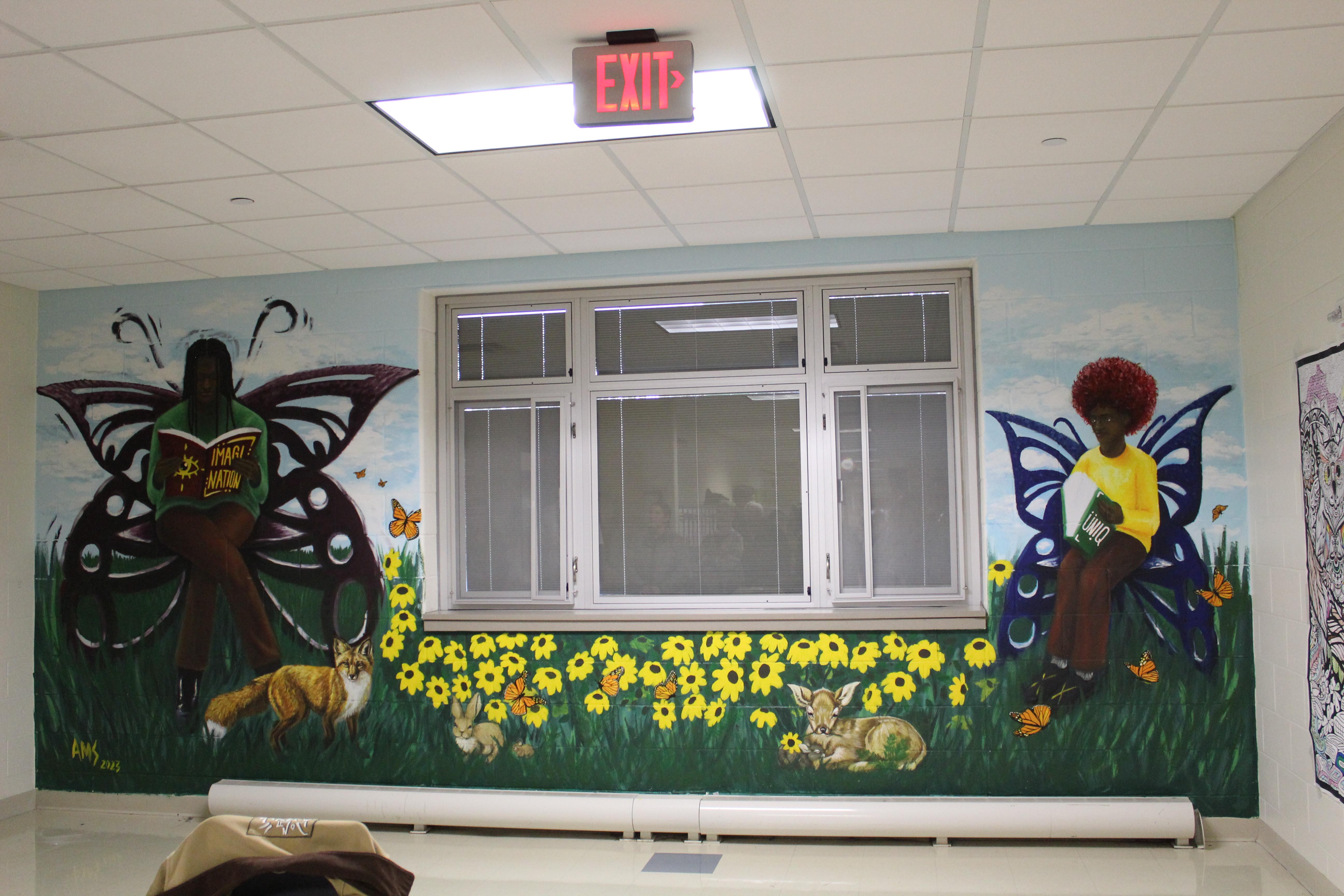 finished mural at RICMS