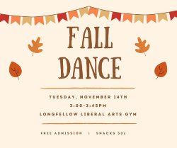 Longfellow Fall Dance flyer